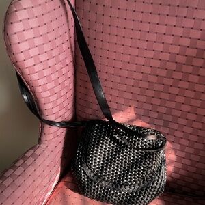 De Vecchi Hamilton Hodge Woven Luxury Brown Leather Designer Purse Italy